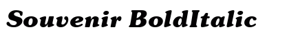 Souvenir BoldItalic Preview