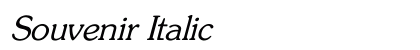 Souvenir Italic Preview