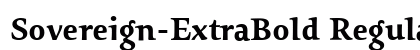 Sovereign-ExtraBold Regular preview