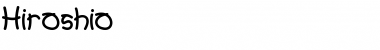 Download Hiroshio Font Download Hiroshio Font