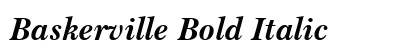 Baskerville Bold Italic Preview