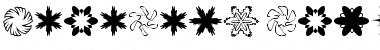 MiniPics-Snowflakes Roman Font