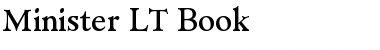 Minister LT Book Regular Font