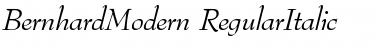 BernhardModern RegularItalic Font