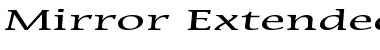 Mirror Extended Normal Font