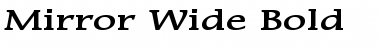 Download Mirror Wide Font