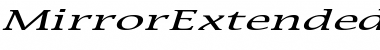 MirrorExtended Italic Font MirrorExtended Italic Font