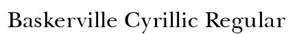 Baskerville Cyrillic Regular preview