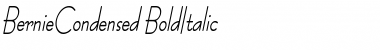 BernieCondensed BoldItalic Font