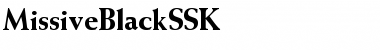 MissiveBlackSSK Regular Font