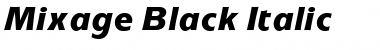Mixage Black Italic Font