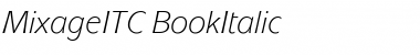 MixageITC Italic Font