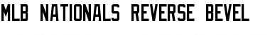 MLB Nationals Reverse Bevel Regular Font