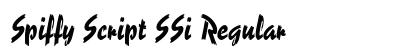 Spiffy Script SSi Regular preview