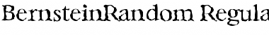 BernsteinRandom Regular Font