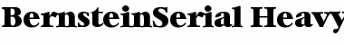 BernsteinSerial-Heavy Regular Font