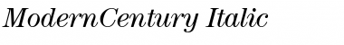 ModernCentury Italic Font