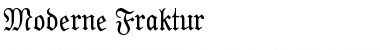 Moderne Fraktur Regular Font