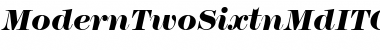 ModernTwoSixtnMdITC Bold Italic Font