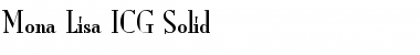 Mona Lisa ICG Solid Font