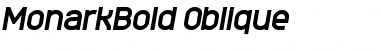 MonarkBold Oblique Regular Font