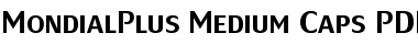 MondialPlus Medium Caps Regular Font