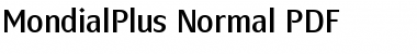 MondialPlus Normal Font