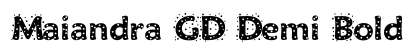 Maiandra GD Demi Bold Preview