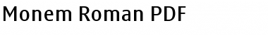 Monem Roman Font