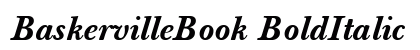 BaskervilleBook BoldItalic Preview