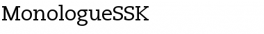 MonologueSSK Regular Font