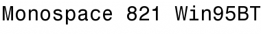 Download Monospac821 Win95BT Font