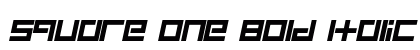 Square One Bold Italic Preview