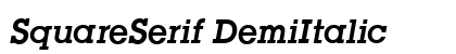 SquareSerif DemiItalic preview