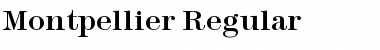 Montpellier Regular Font