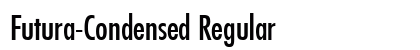 Futura-Condensed Regular Preview