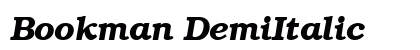 Bookman DemiItalic preview