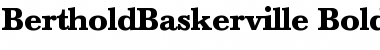 BertholdBaskerville Bold Font