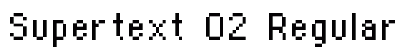 Supertext 02 Regular Preview