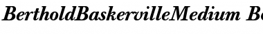 BertholdBaskervilleMedium-Book BookItalic Font