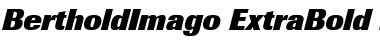BertholdImago-ExtraBold Extra BoldItalic Font