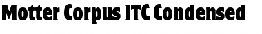 Download Motter Corpus ITC Font