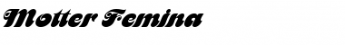 Motter Femina Regular Font