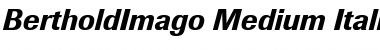 BertholdImago-Medium MediumItalic Font