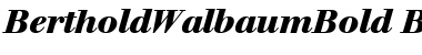 BertholdWalbaumBold-Book BookItalic Font