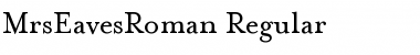 MrsEavesRoman Regular Font