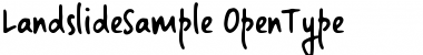 Download Landslide Sample Font Download Landslide Sample Font