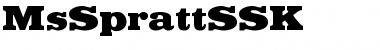 MsSprattSSK Regular Font