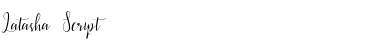 Latasha Script Regular Font