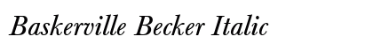 Baskerville Becker Italic Preview